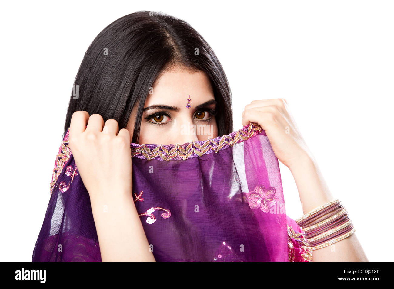 Schöne indische Hindu-Frau Stockfoto