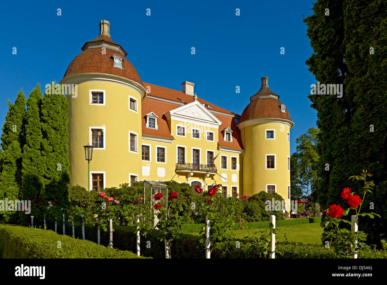 Schloss Milkel, Oberlausitz, Sachsen, Deutschland Stockfotografie Alamy
