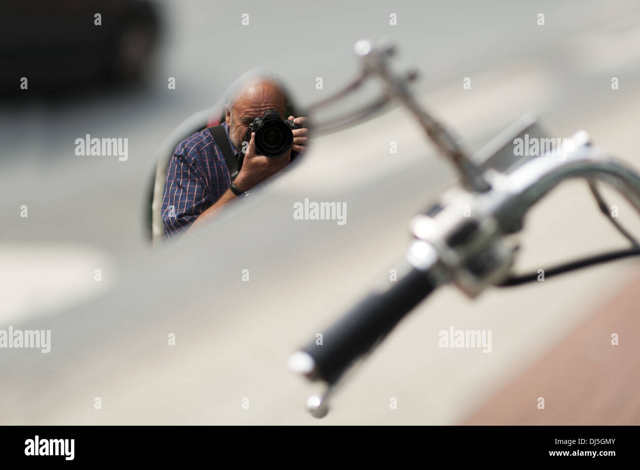 Reflexion in einem Spiegel Stockfoto