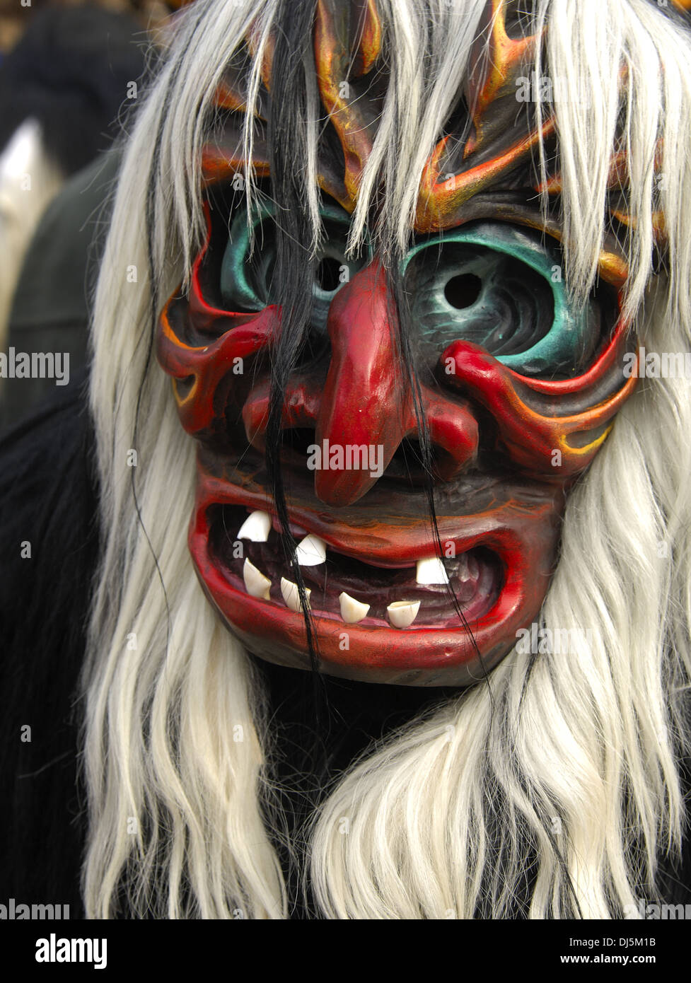 Tschäggätä Maske Stockfoto