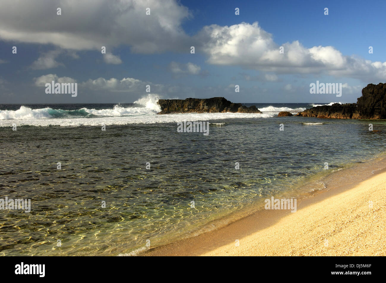 Traumstrand, Mauritius Stockfoto