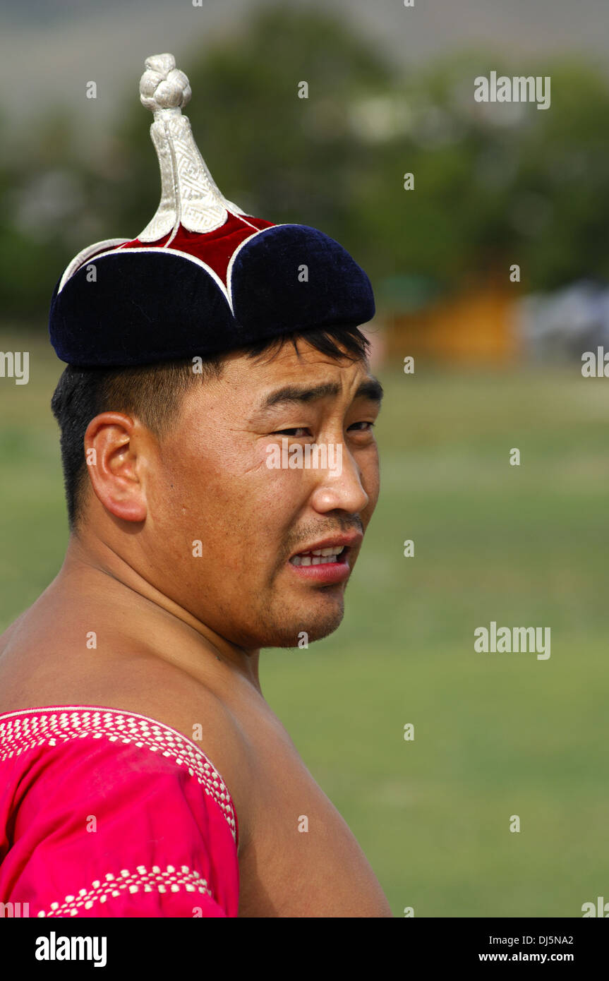 Mongolische Ringer Stockfoto