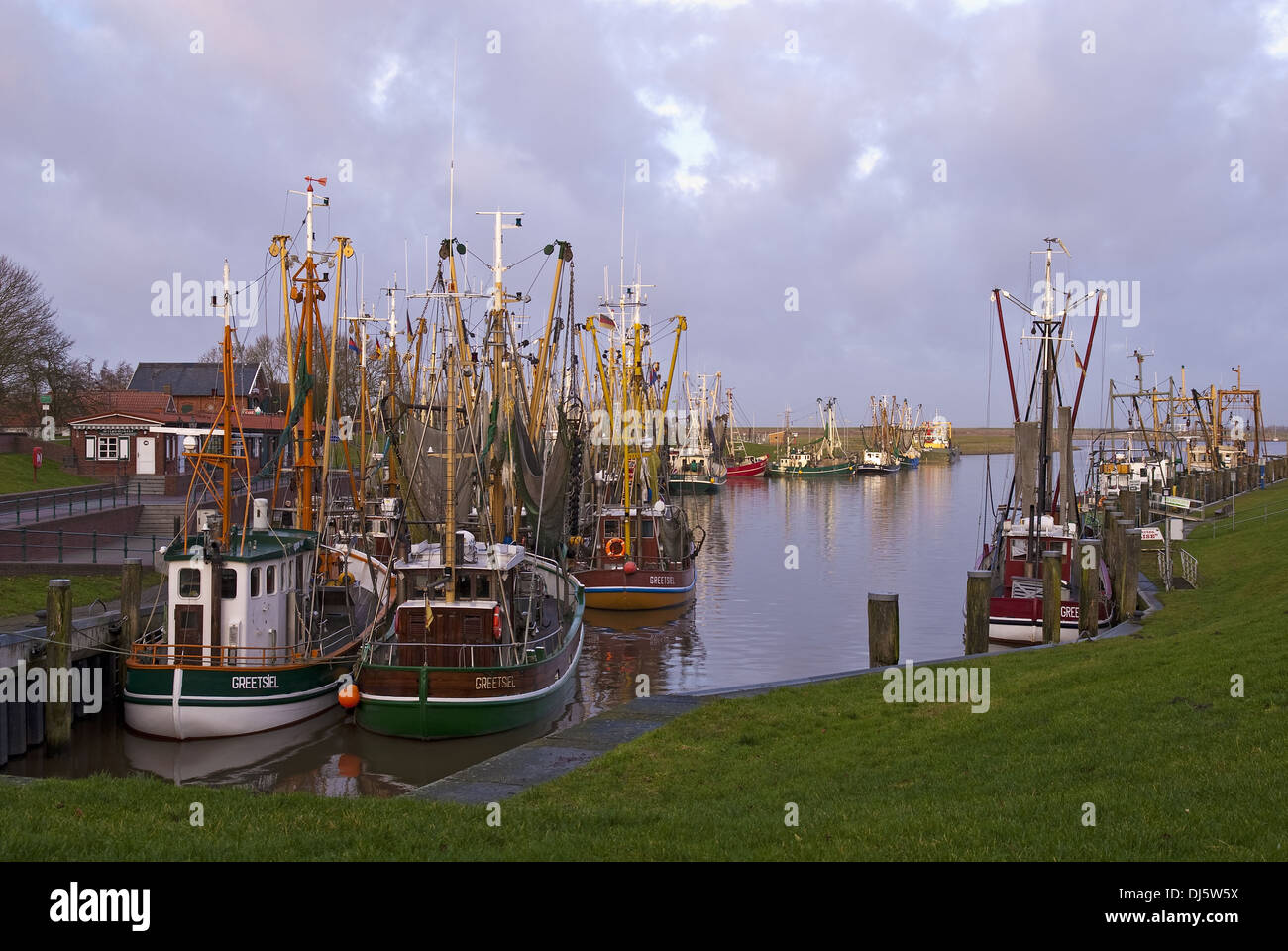 Hafen Greetsiel Stockfoto