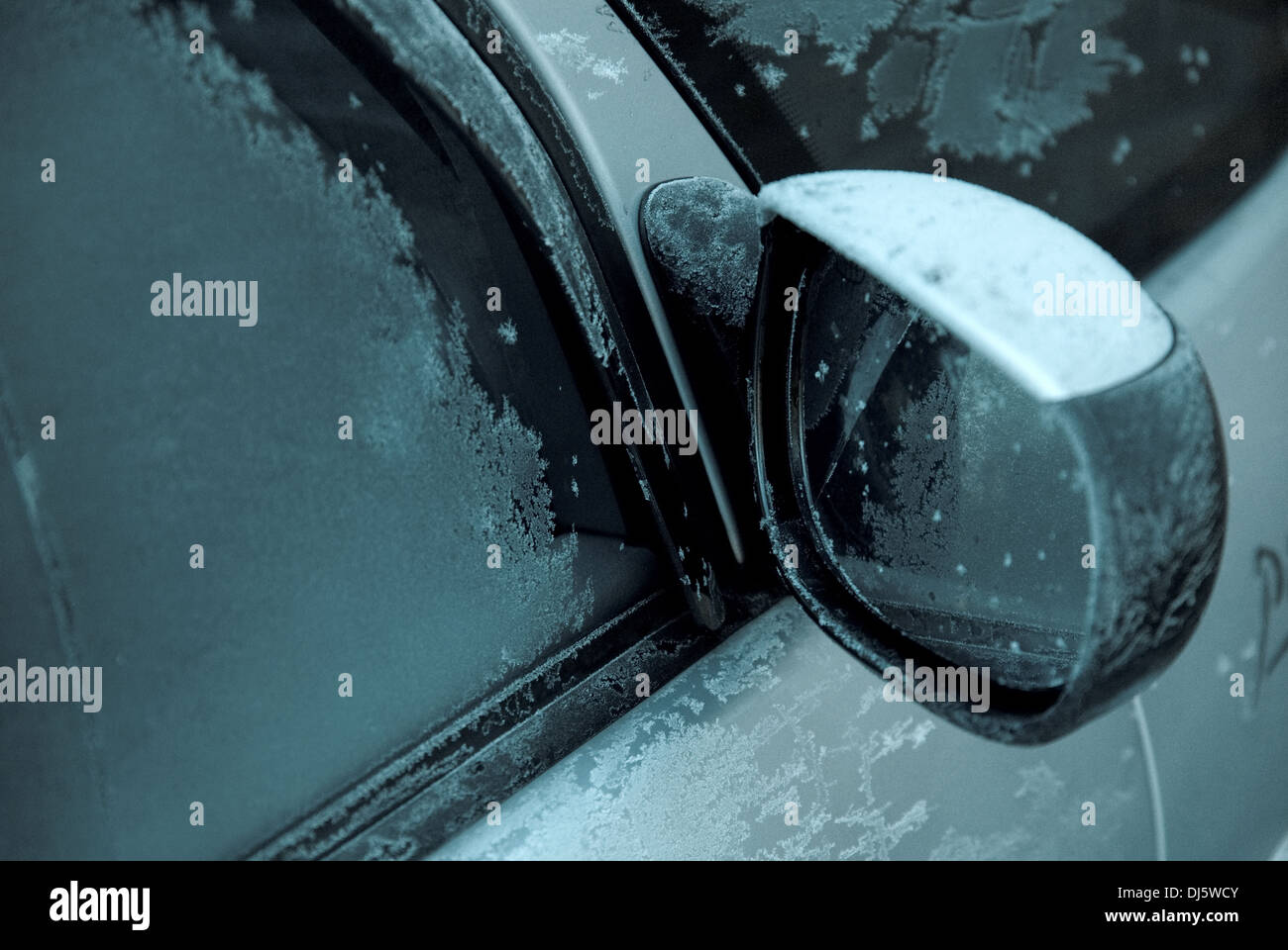 Auto im winter Stockfoto