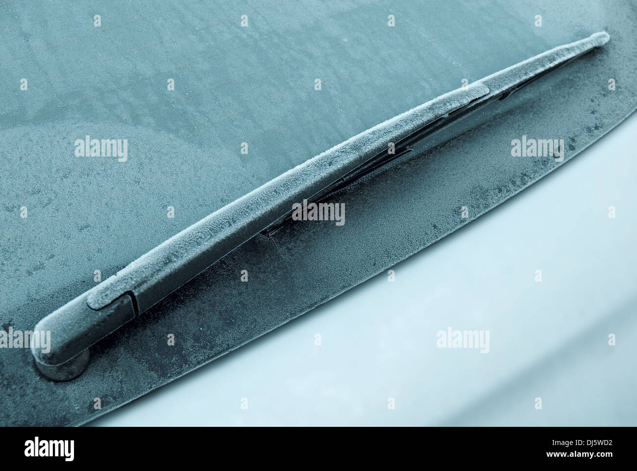 Auto im winter Stockfoto