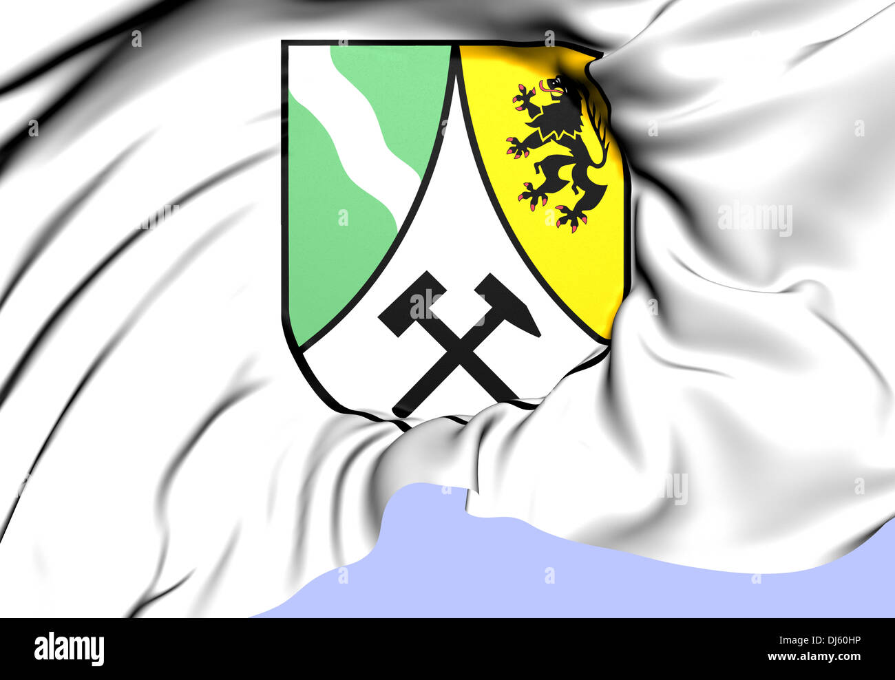 Sächsische Schweiz-Ost-Erzgebirge Wappen, Deutschland. Stockfoto