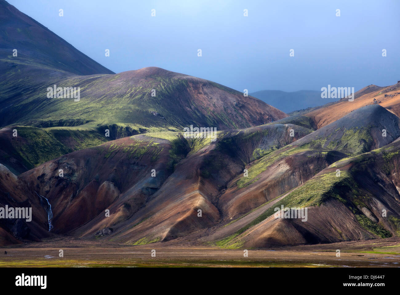 Landmannalaugar Rhyolith Gebirge, Hochland, Island Stockfoto