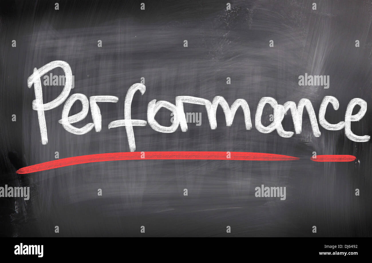 Performance-Konzept Stockfoto