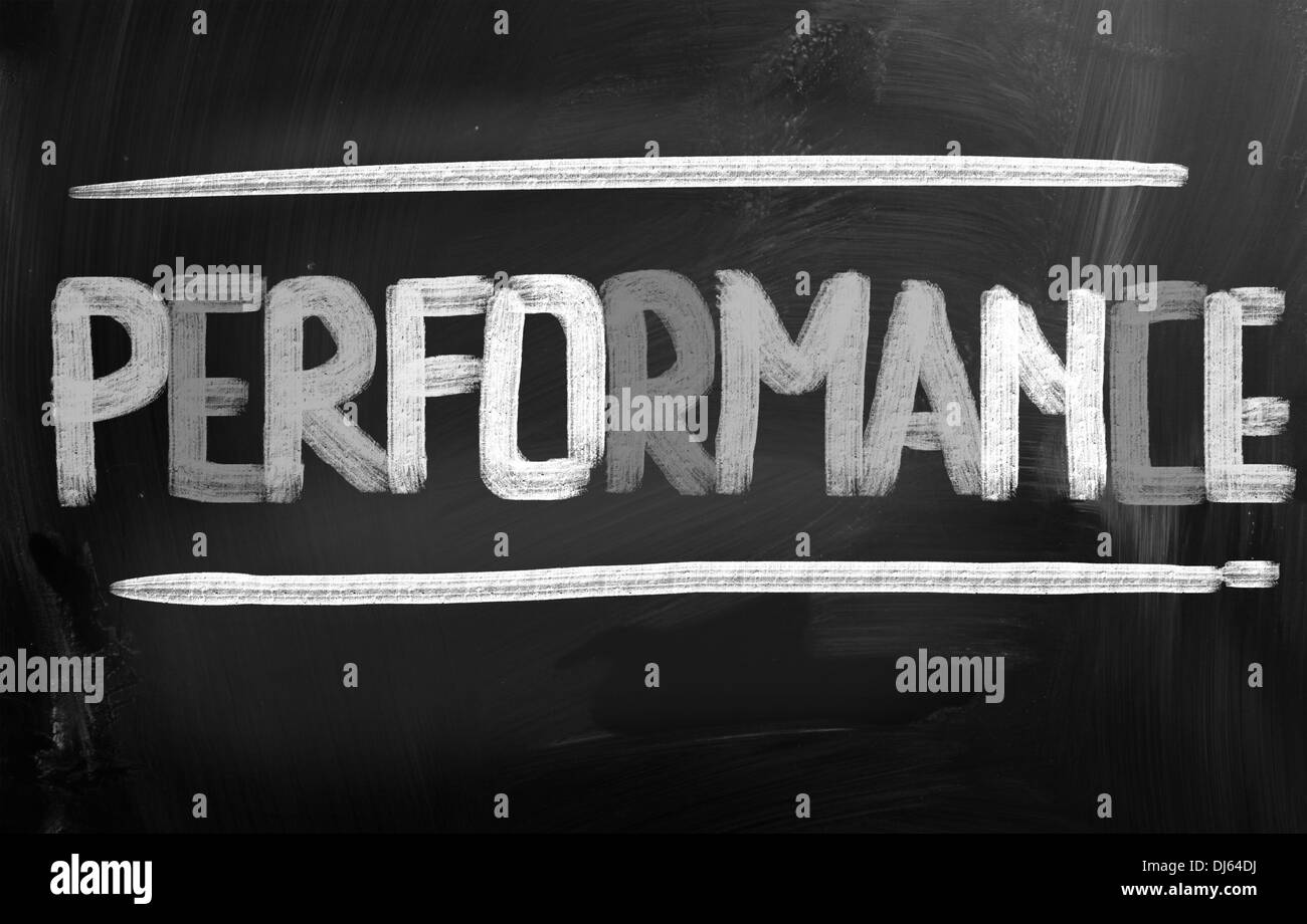 Performance-Konzept Stockfoto