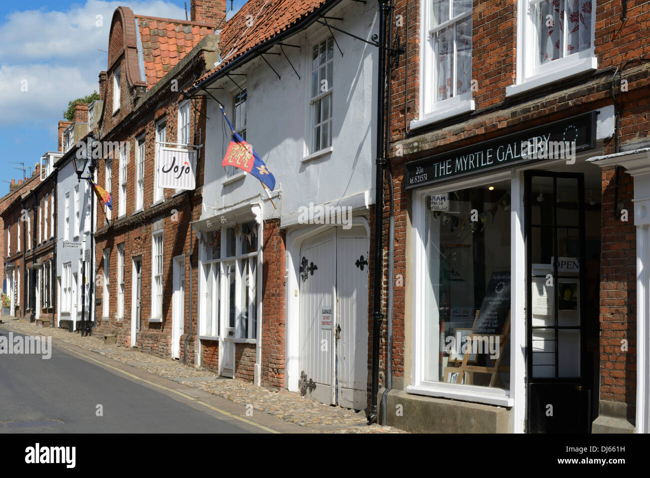 High Street, Walsingham, Norfolk, England, Vereinigtes Königreich, Europa Stockfoto