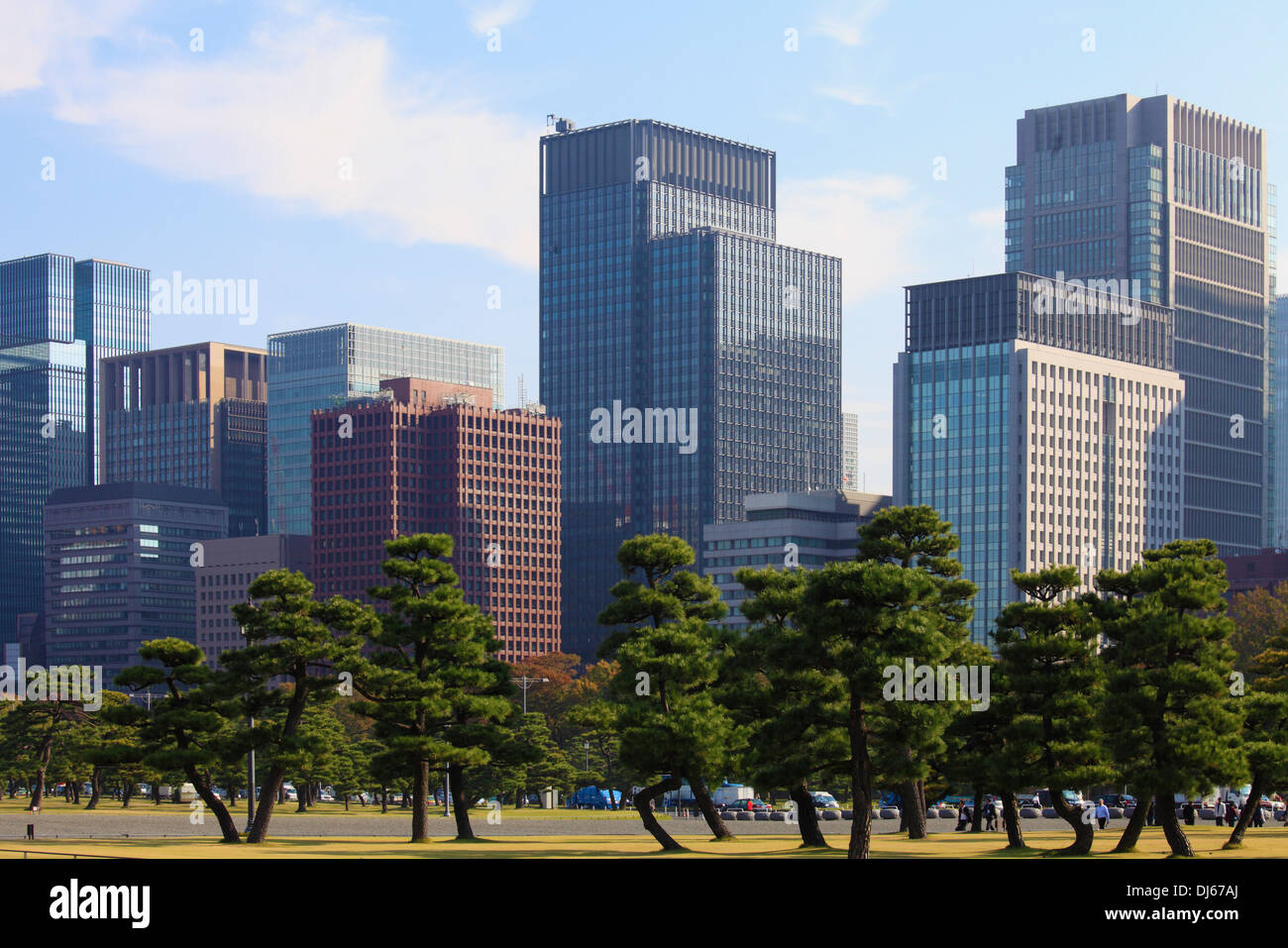 Japan, Tokio, Marunouchi, Geschäftsviertel, Skyline, Stockfoto