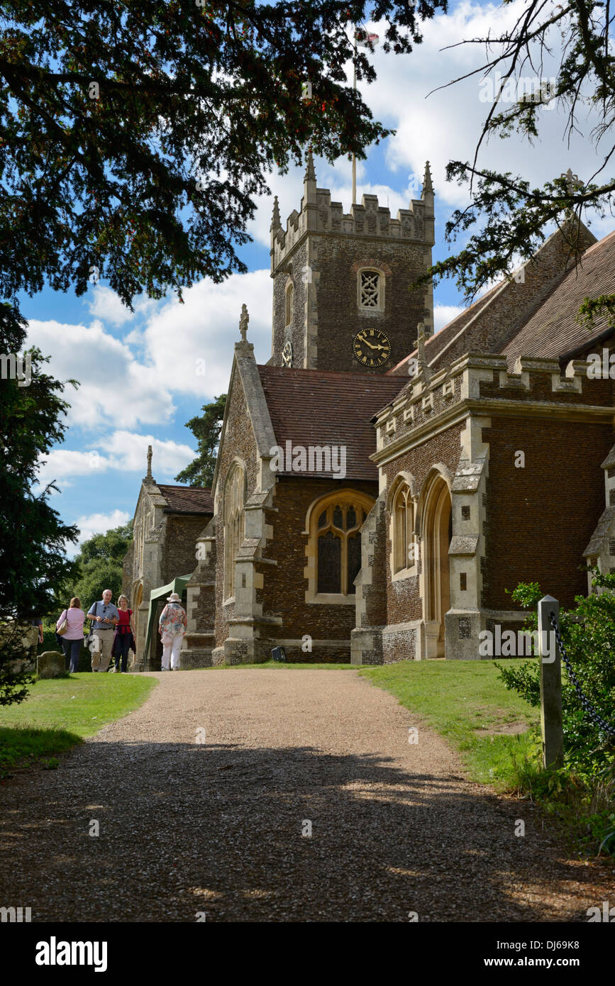 Die Kirche von St. Mary Magdaline, Sandringham Estate, Norfolk, England, Vereinigtes Königreich, UK, Europa Stockfoto