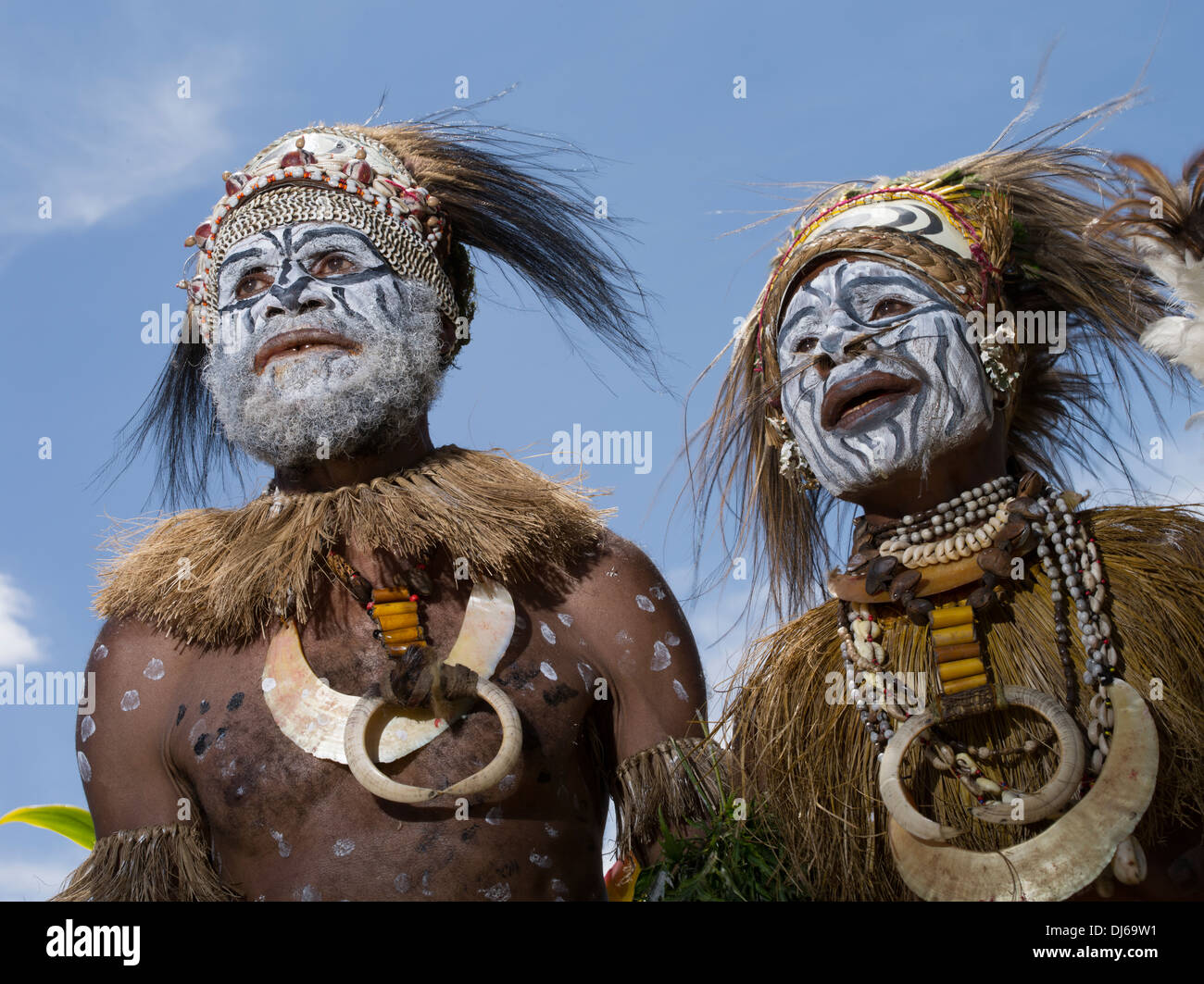Gilabani Singsing Group, Chimbu Provinz - Goroka Show, Papua New Guinea Stockfoto
