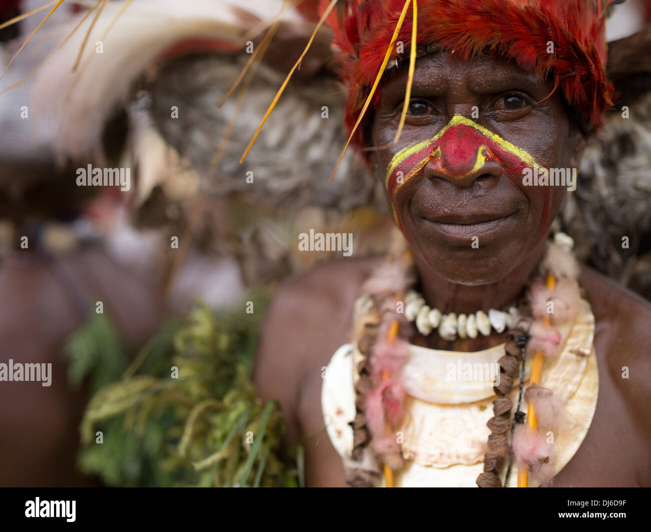 Mingende Natur und Kultur Gesellschaft Singsing Group, Simbu - Goroka Show, Papua New Guinea Stockfoto