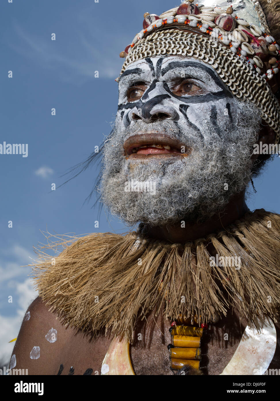 Gilabani Singsing Group, Chimbu Provinz - Goroka Show, Papua New Guinea Stockfoto