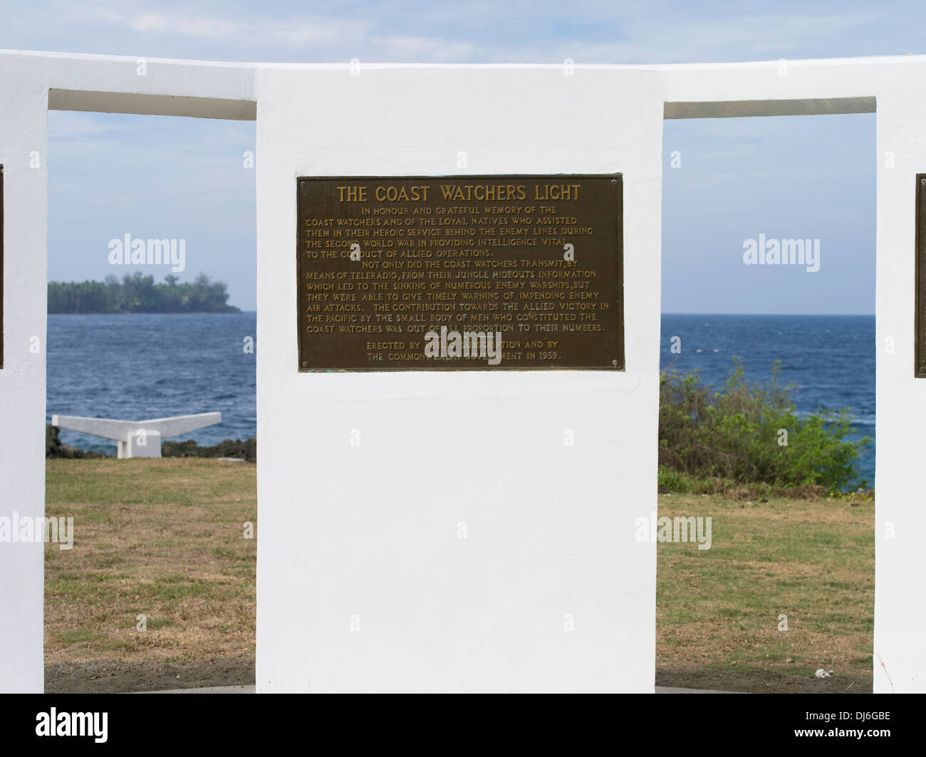 Coastwatchers Memorial Beacon, Madang, Papua New Guinea Stockfoto
