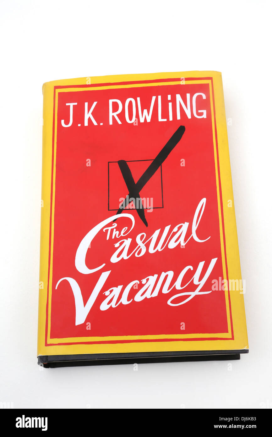 Hardcover-Buch die lässige Vakanz von J. K. Rowling Stockfoto