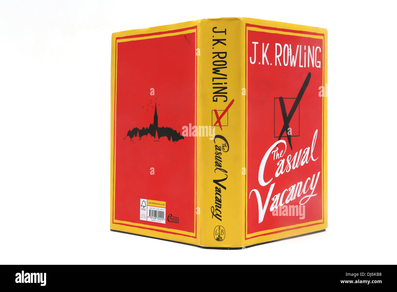 Hardcover-Buch die lässige Vakanz von J. K. Rowling Stockfoto