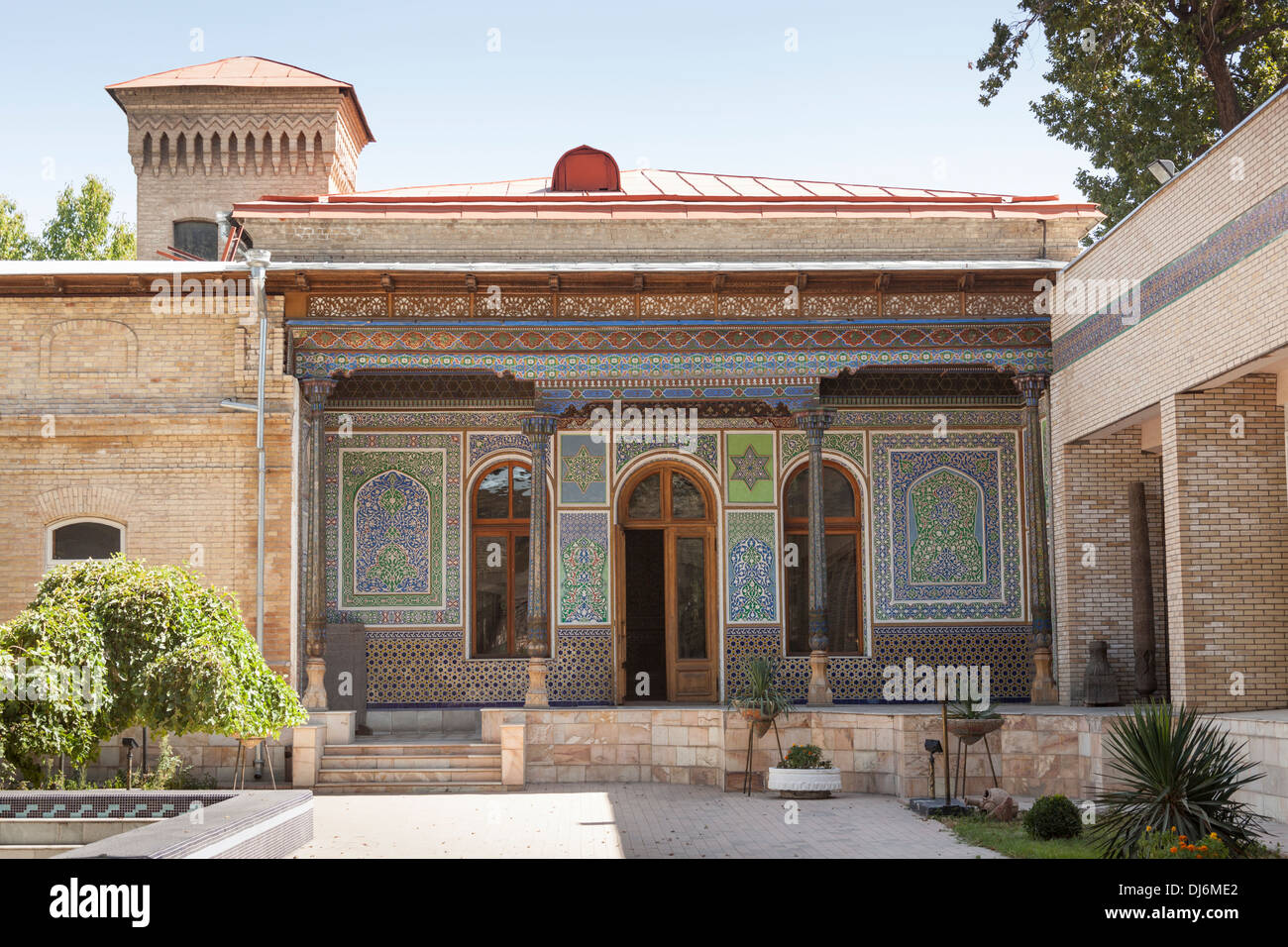 Haus von Alexander Polowzew, Museum für angewandte Kunst, Taschkent, Usbekistan Stockfoto