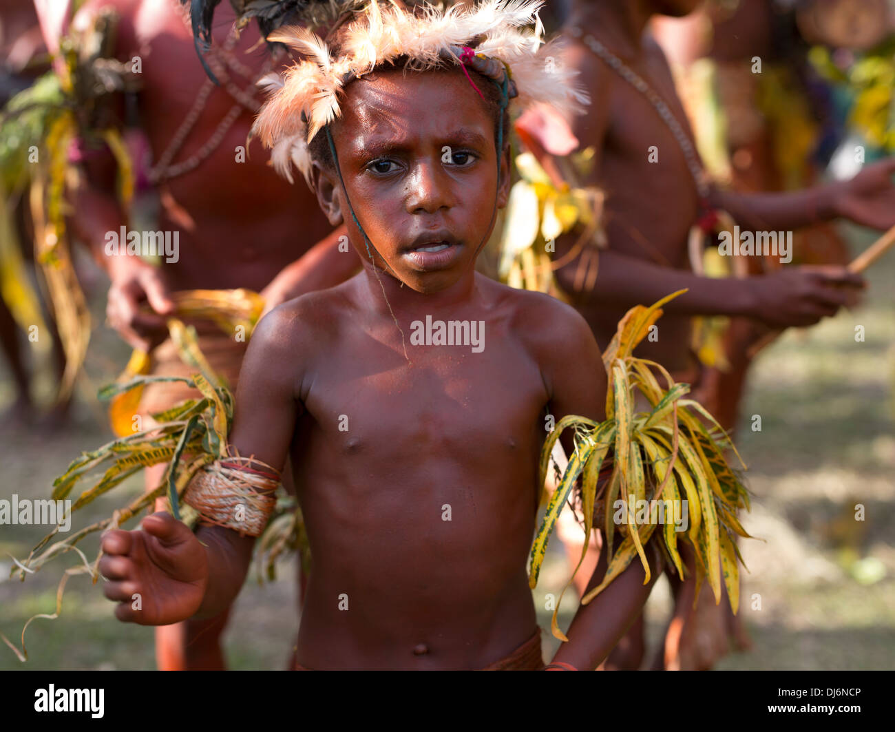 Madang Singsing Group bei Independence Day feiern Madang, Papua Neu-Guinea. Stockfoto