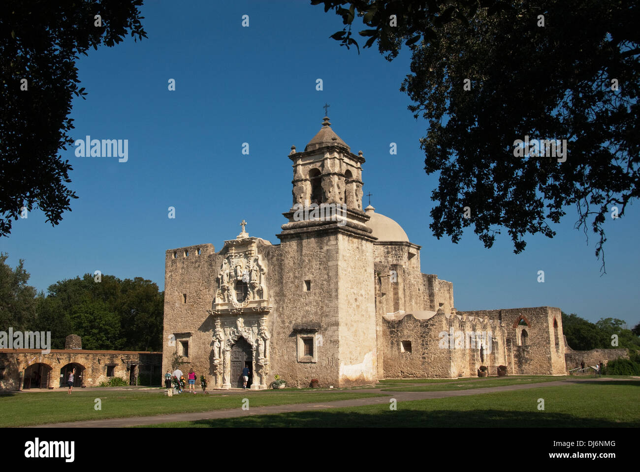 Mission San Jose San Antonio Missionen N.H.P. San Antonio, Texas USA Stockfoto