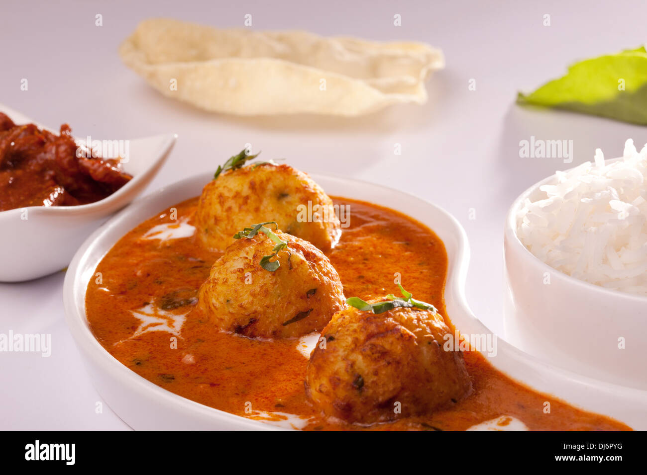 Dum Aloo - würzige indische Kartoffel Curry Stockfoto