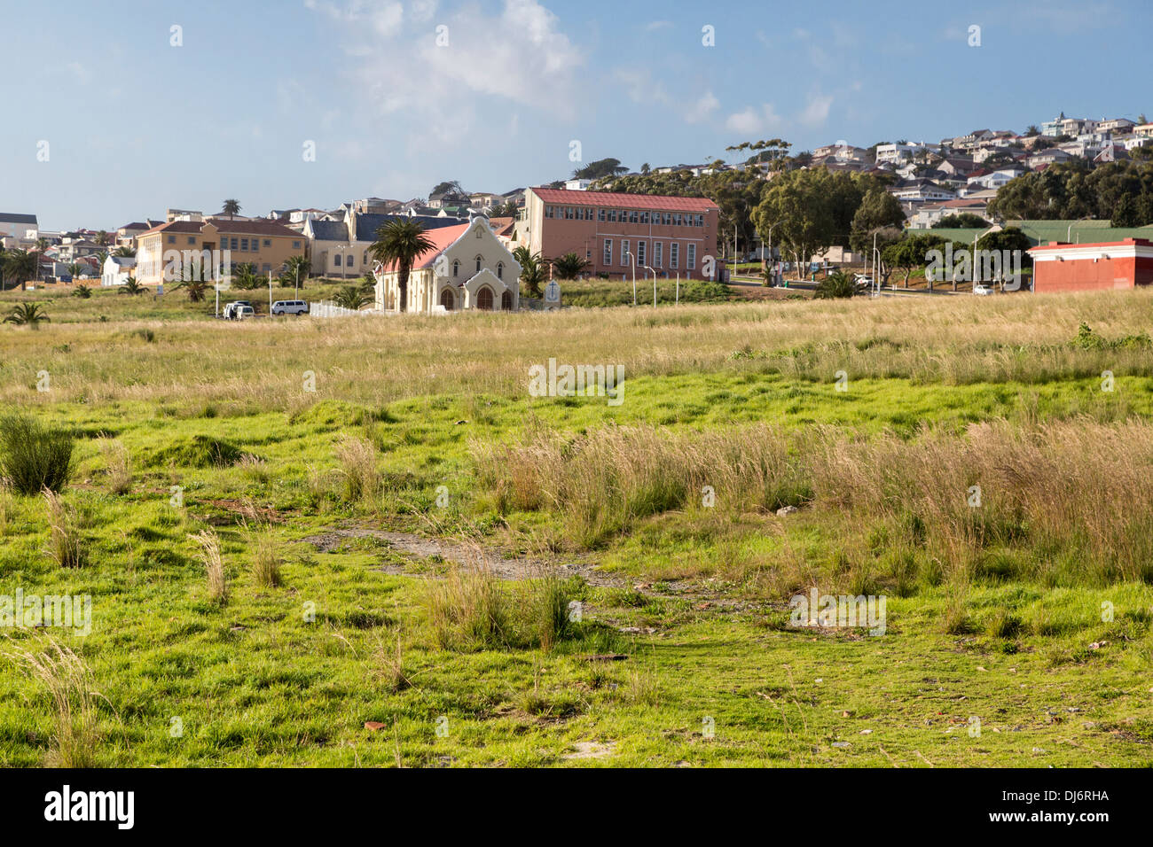 Südafrika, Cape Town. District Six, einem ehemals interracial Wohngebiet von Apartheidregierung zwischen 1968-82 gelöscht. Stockfoto