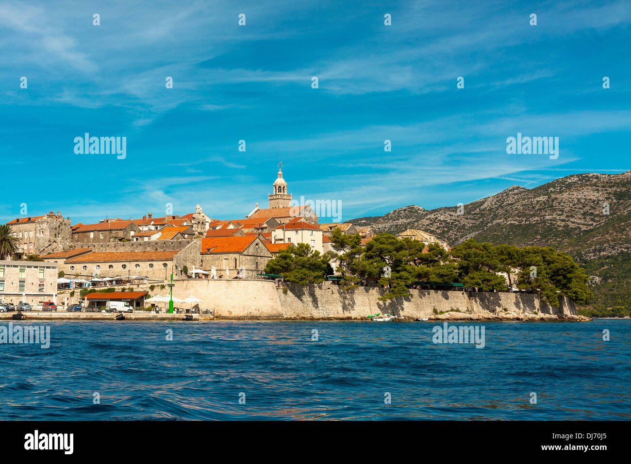 Altstadt von Korcula, Kroatien Stockfoto