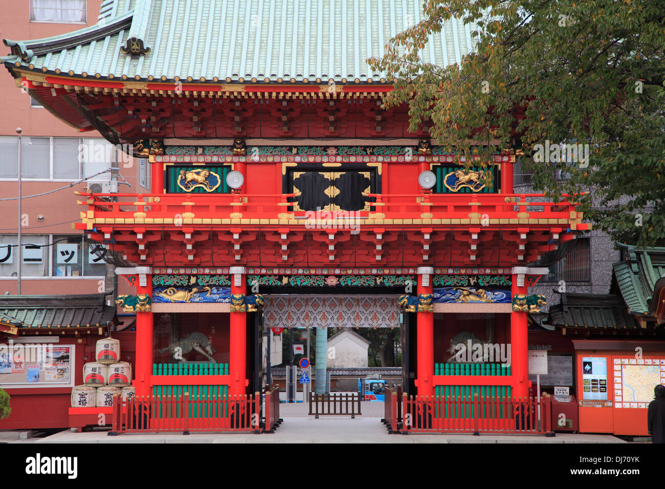 Japan, Tokyo, Kanda Myojin, Shinto-Schrein, Stockfoto