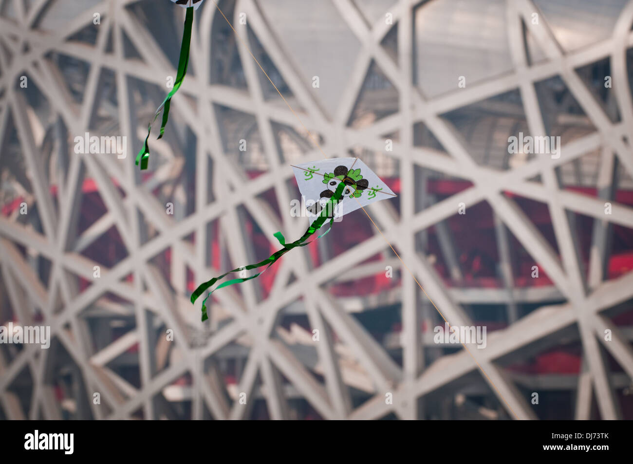 Nationalstadion, auch bekannt als das Vogelnest in Chaoyang District, Beijing, China Stockfoto