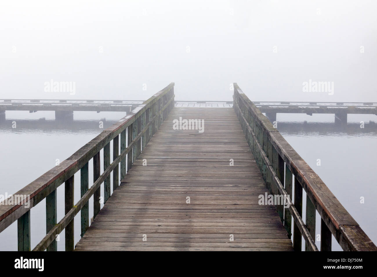 WASHINGTON - Dock am Green Lake Stadtpark in Seattle. Stockfoto