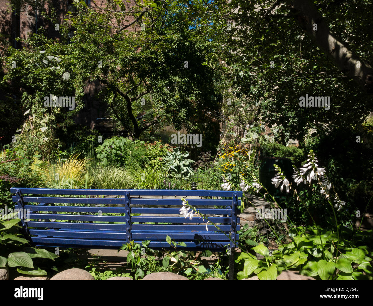Sixth Street und Avenue B Gemeinschaftsgarten, NYC Stockfoto