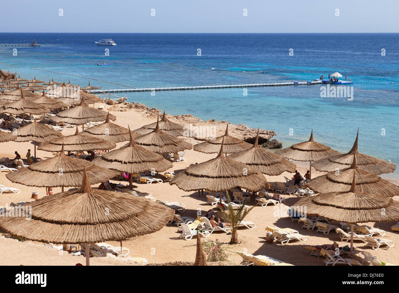 Strand in Sharm el Sheikh, Ägypten. Stockfoto