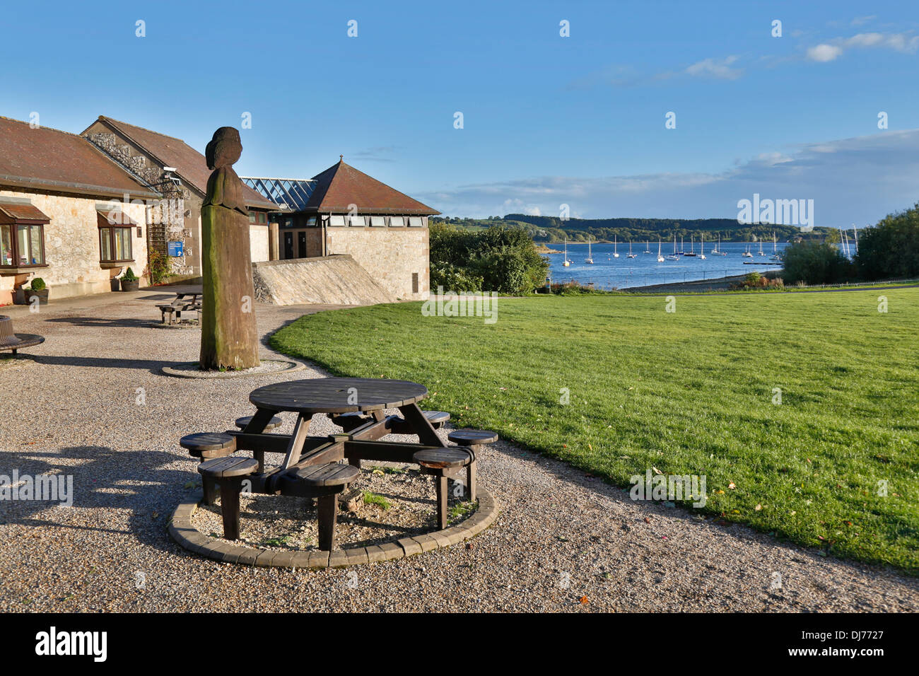 Carsington Wasser; Reservoir-Besucherzentrum; Derbyshire; UK Stockfoto
