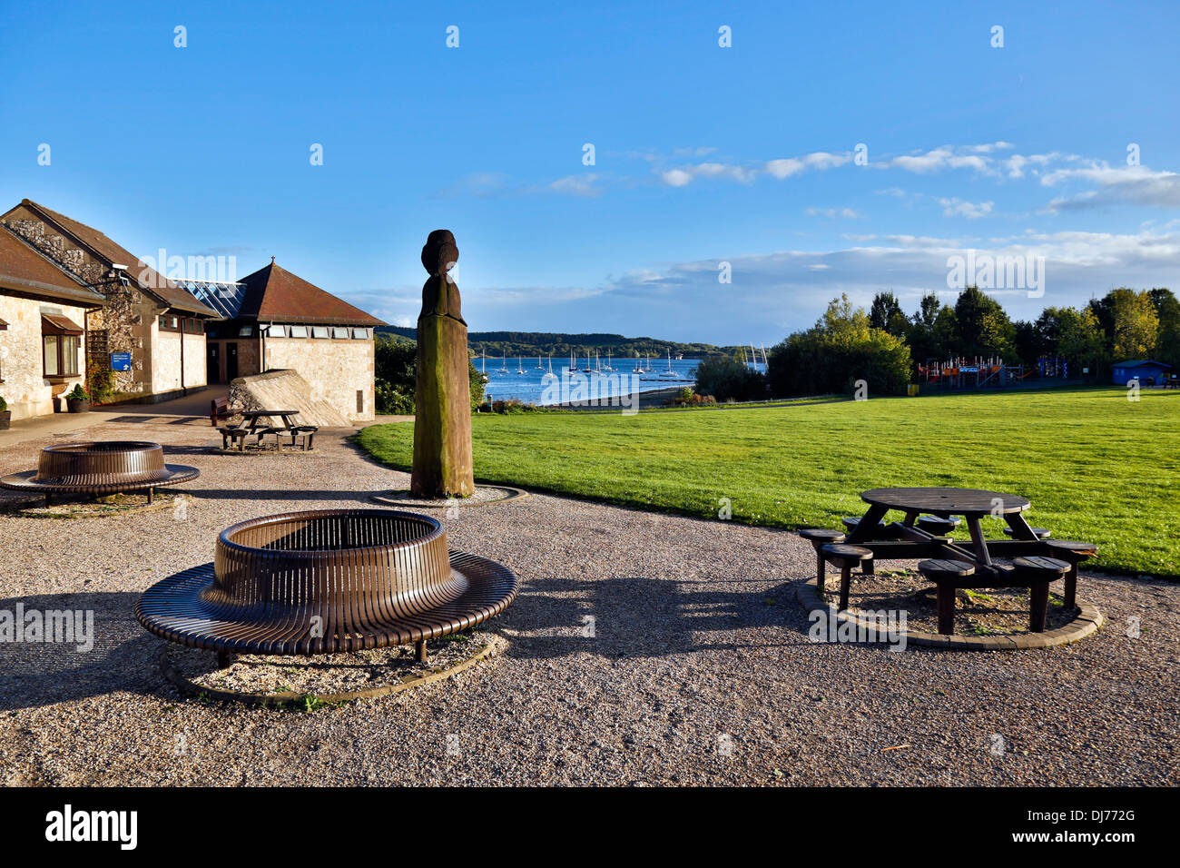 Carsington Wasser; Reservoir-Besucherzentrum; Derbyshire; UK Stockfoto