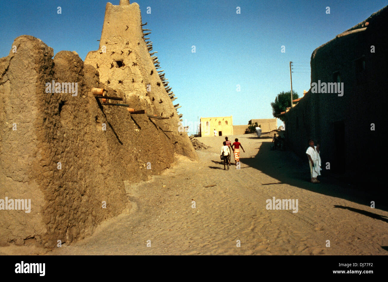 Timbuktu Mali Sanskore Moschee Stockfoto