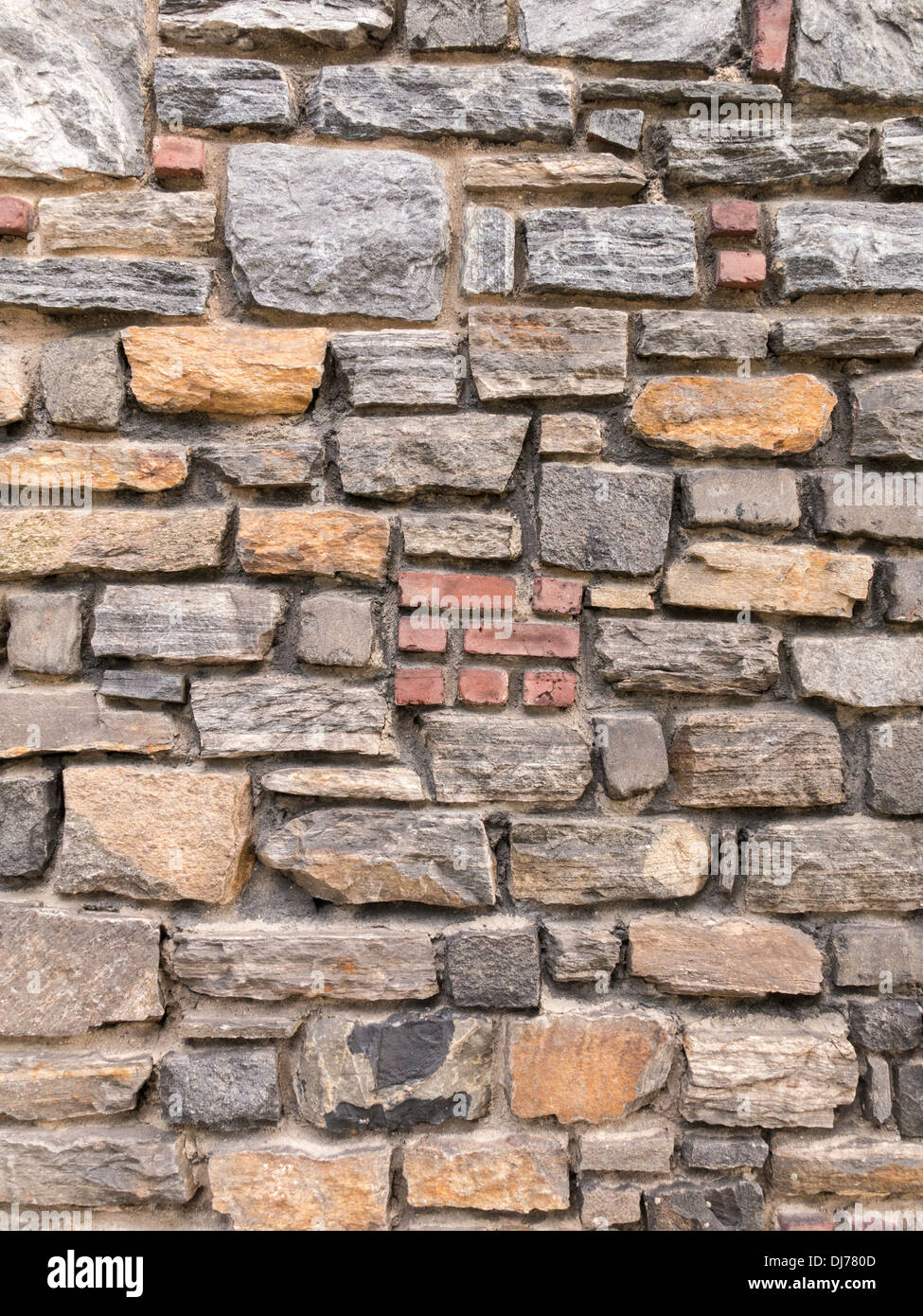 Stein-Wand-Full-Frame Stockfoto