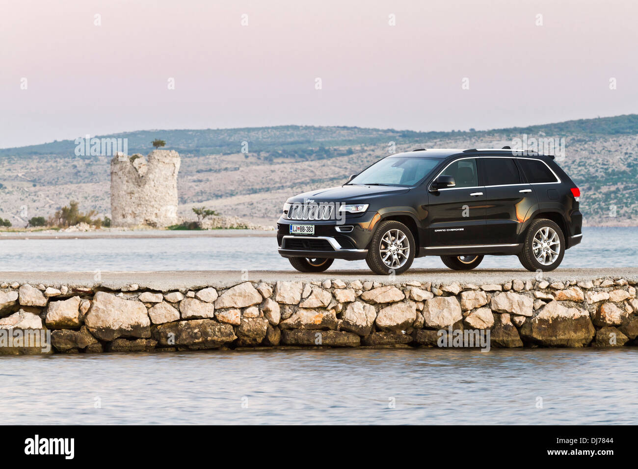 Jeep Grand Cherokee Gipfel 3.0 V6 Multijet II Modelljahr 2014. Stockfoto