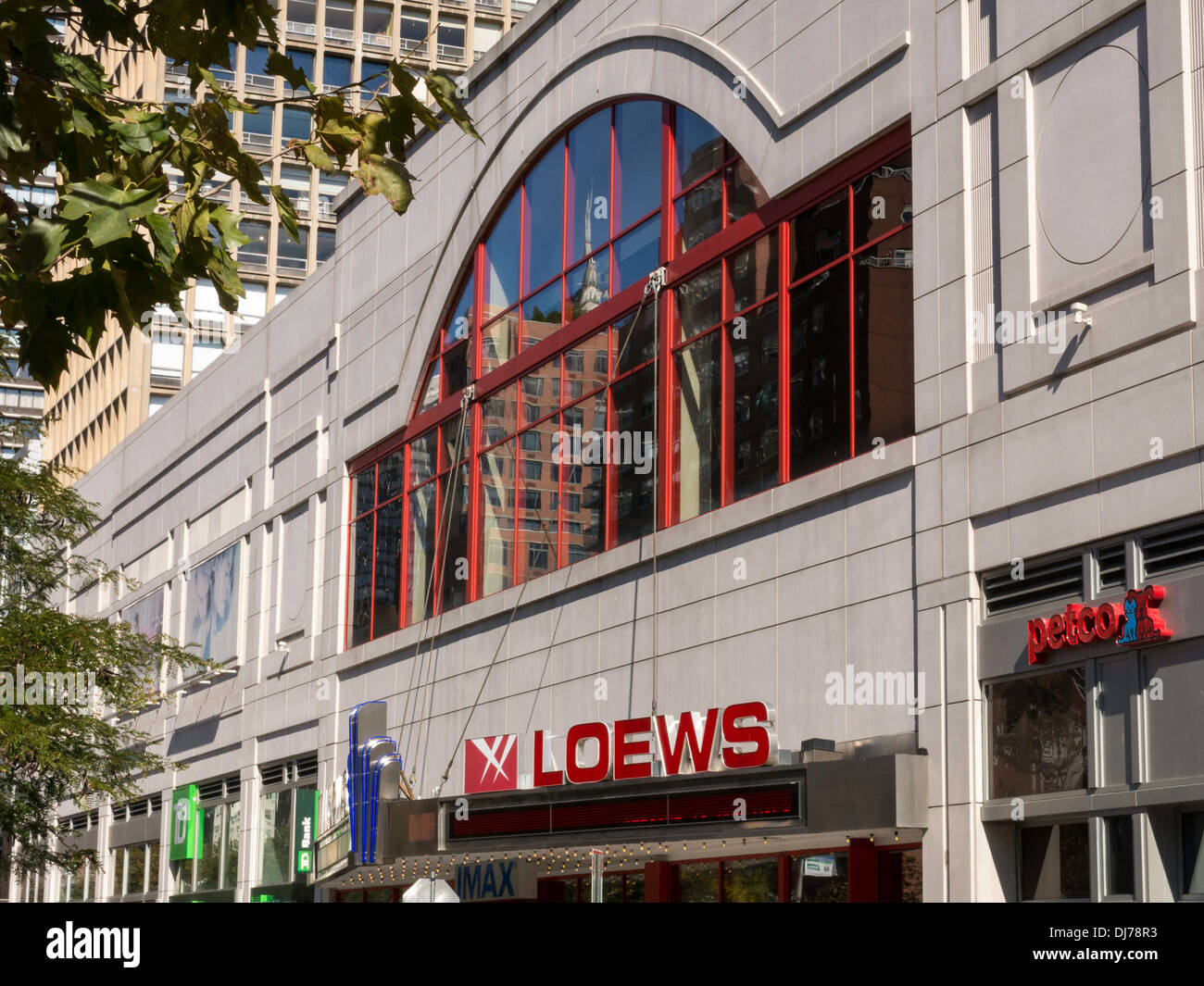 Kips Bay Nachbarschaftsläden & Loews Kino, NYC Stockfoto