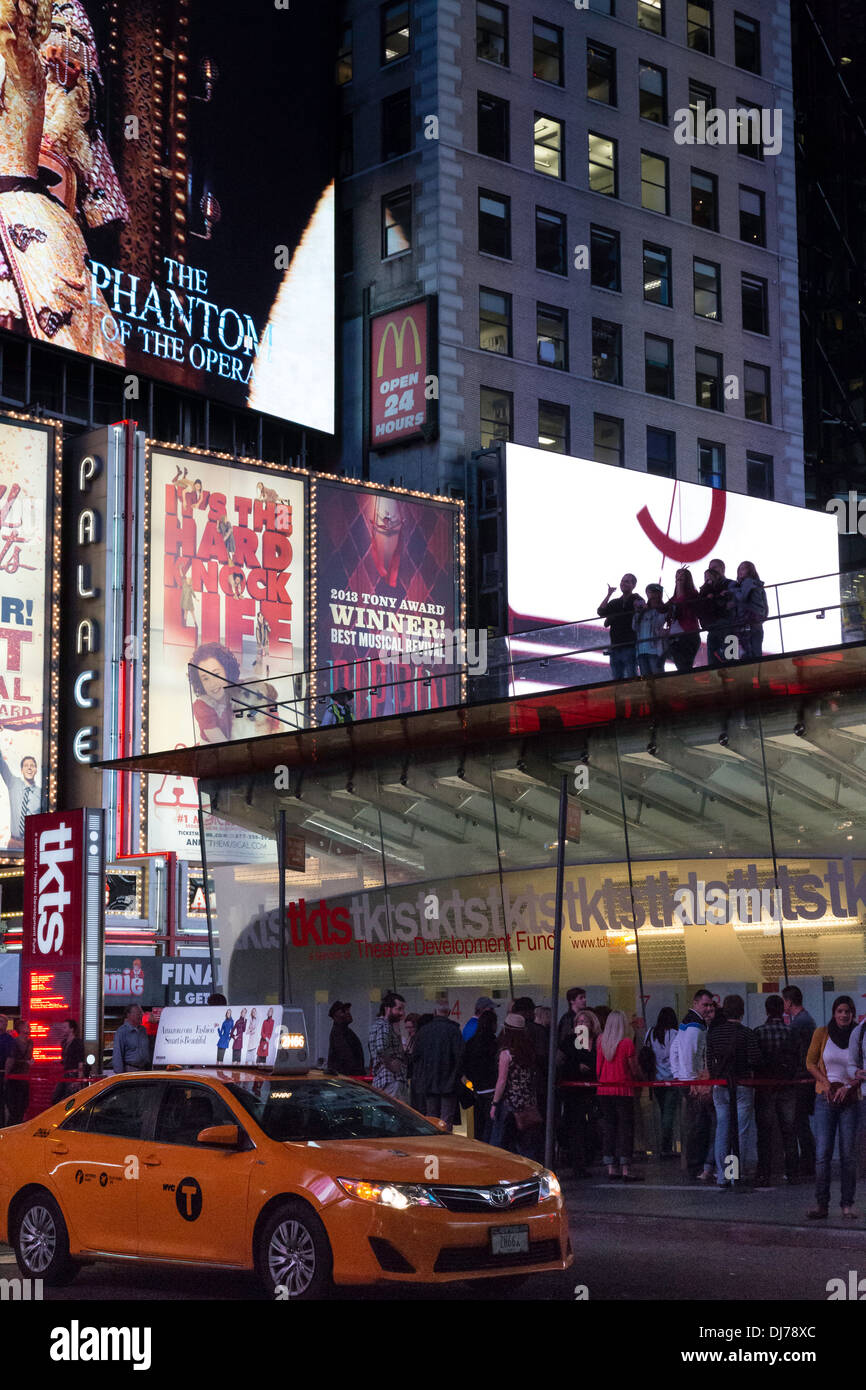 TKTS Discount Broadway-Tickets, Duffy Square, Times Square, NYC Stockfoto