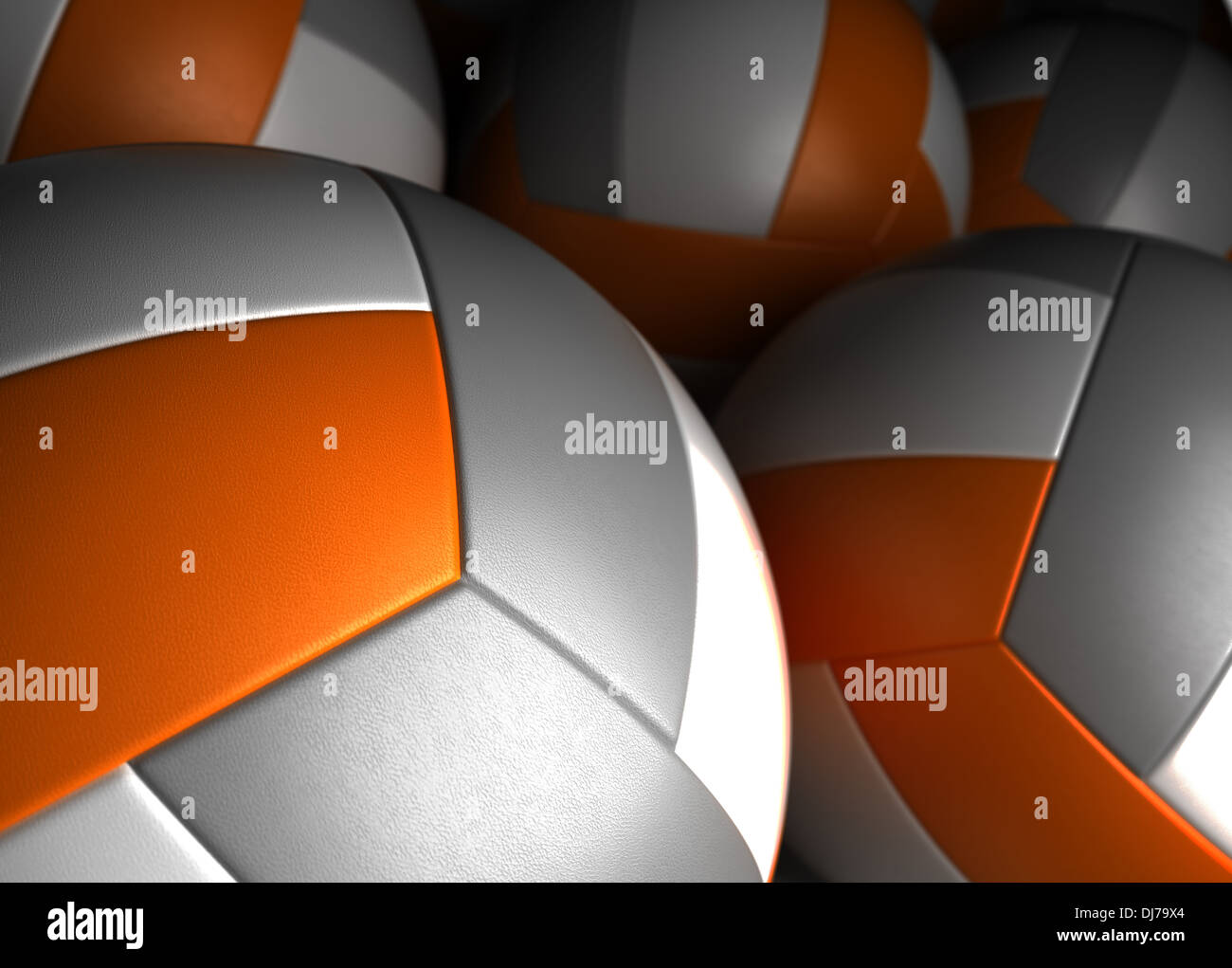 Hintergrund mit Volleyball (hohe Resulotion computergenerierte Bild) Stockfoto