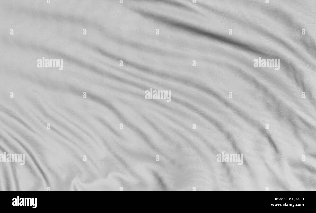 3D White flag Stockfoto