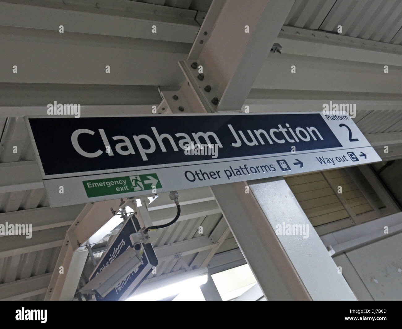 Clapham Junction Railway station London City Süd West England, UK Stockfoto