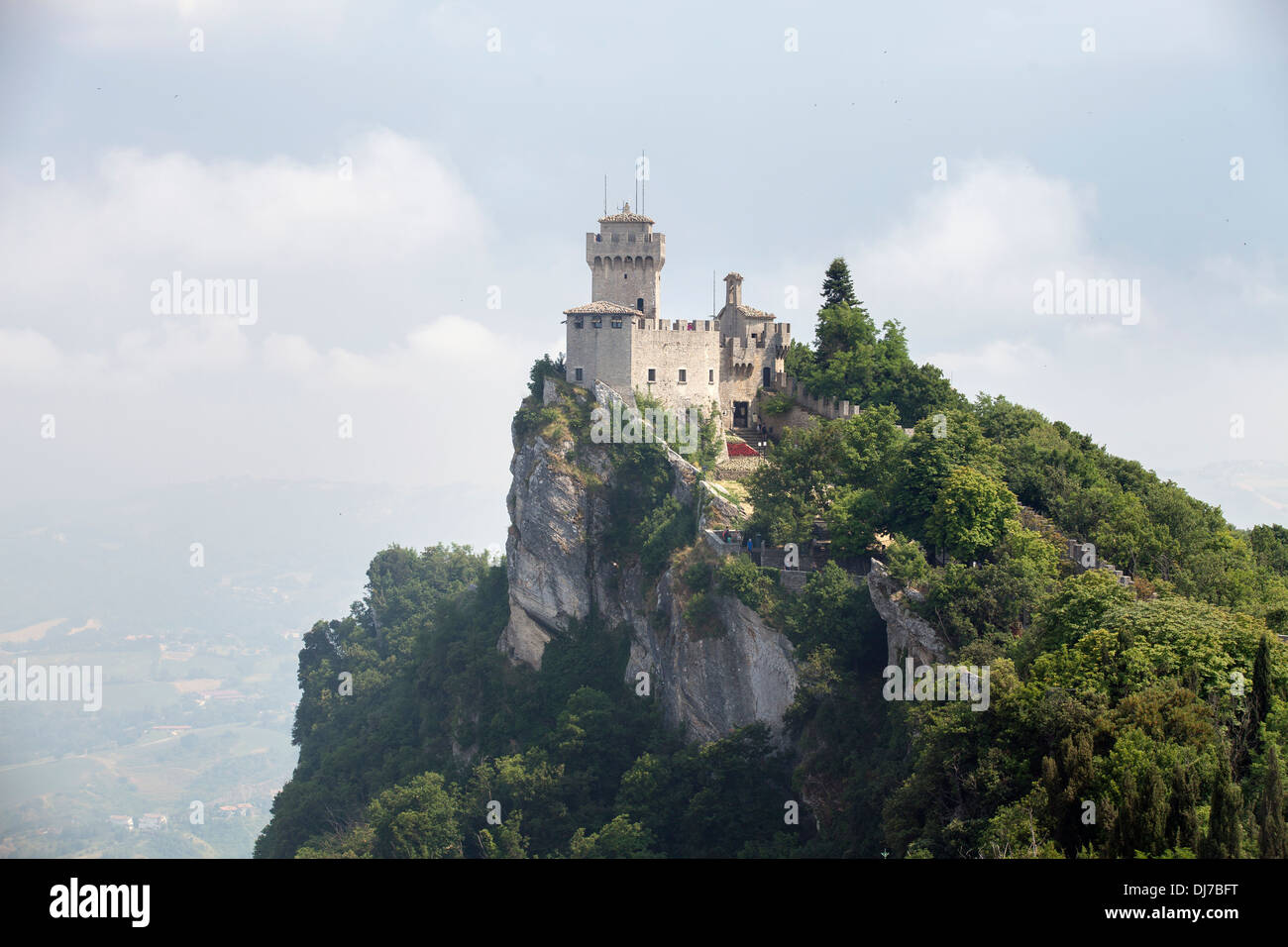 San Marino. Rocca Guaita, Guaita Tower. Monte Titano. Republik San Marino. Italien. Europa Stockfoto