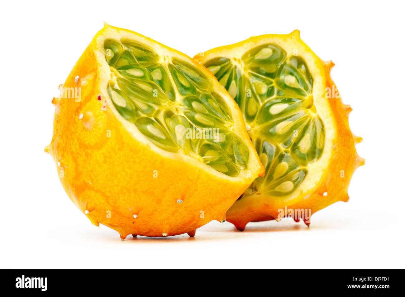 Afrikanische gehörnte Melone oder Kawani Obst Stockfoto