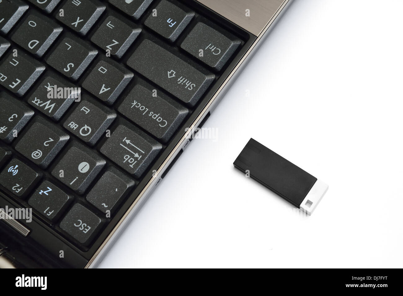 USB-Memroy und Sockel Stockfoto