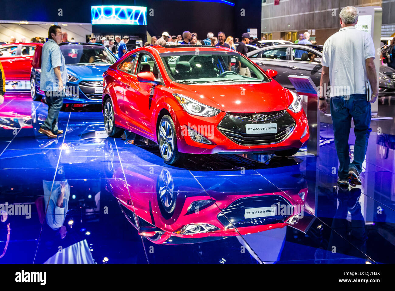 Ein Hyundai Elantra auf 2013 Los Angeles International Auto Show Stockfoto