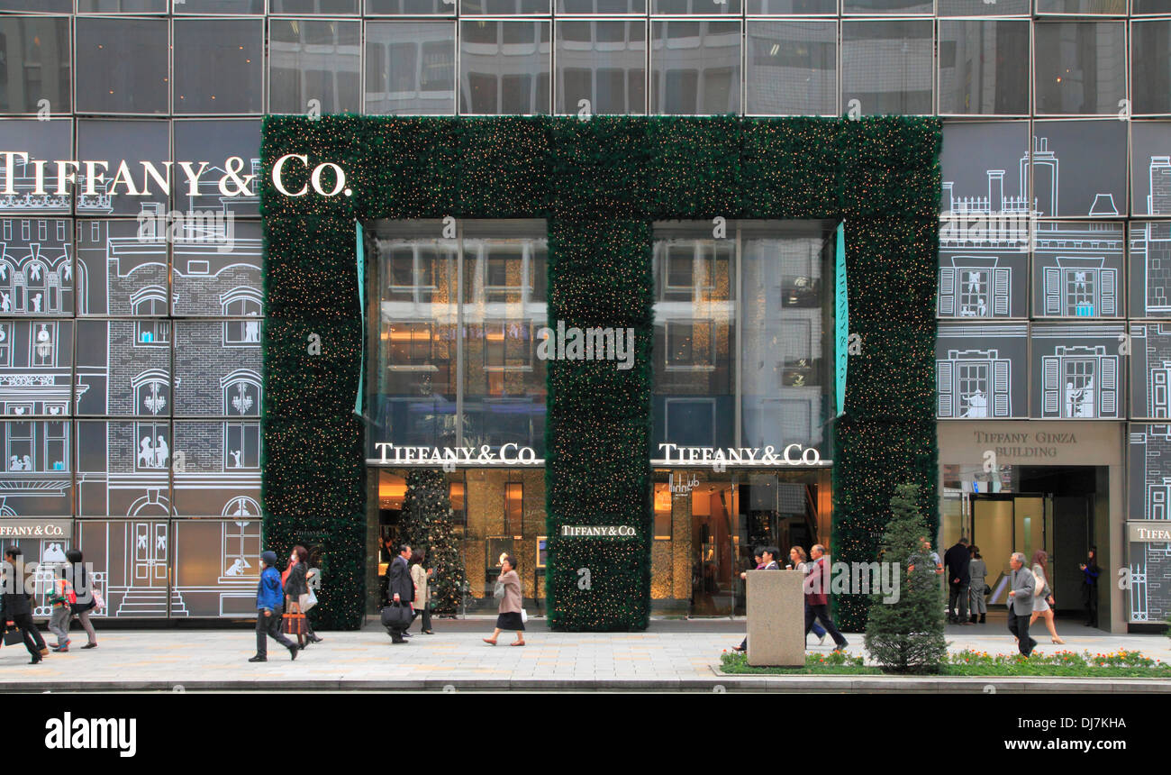 Japan, Tokio, Ginza, Tiffany Shop, Stockfoto