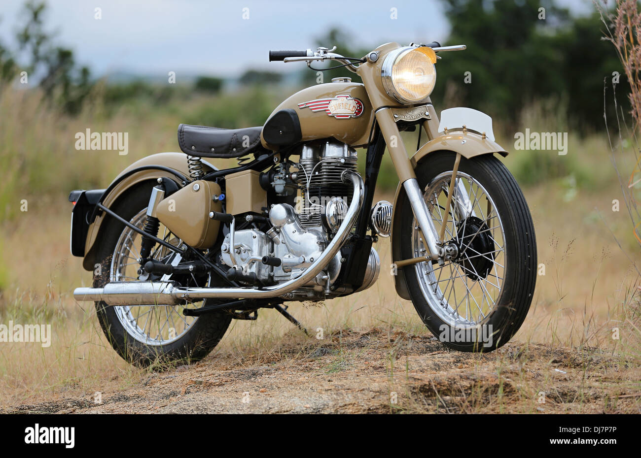 Royal Enfield Bullet Jahrgang 1966 G2 Motor Indien Stockfoto