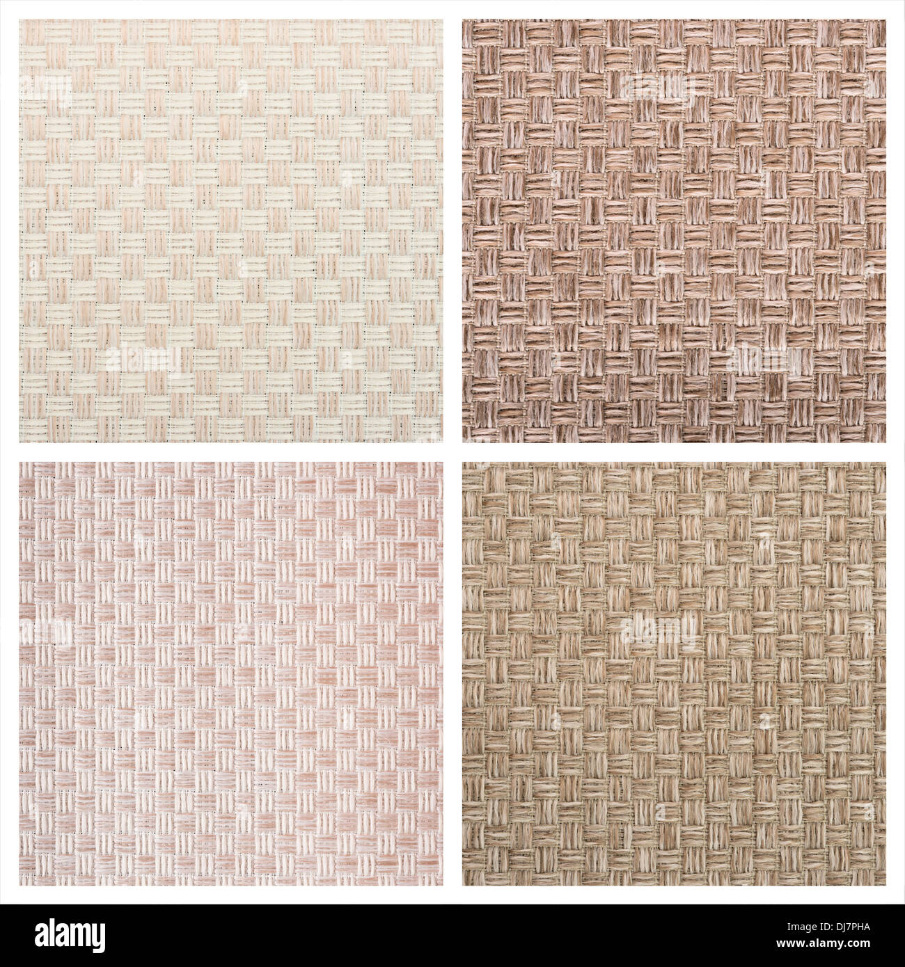 Set von vier Textil-Hintergründen. High-Definition. Stockfoto